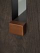 Signature Design by Ashley® Burkhaus White Sofa Table with Dark Brown Base-4