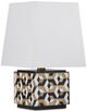 Currey & Company Geo Black/White/Natural Table Lamp-1