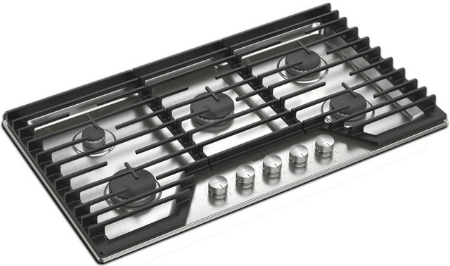Table de cuisson au gaz Whirlpool® de 36 po - Acier inoxydable-1