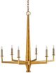 Currey & Company Goldfinch Washed Lucerne Gold Medium Chandelier-3