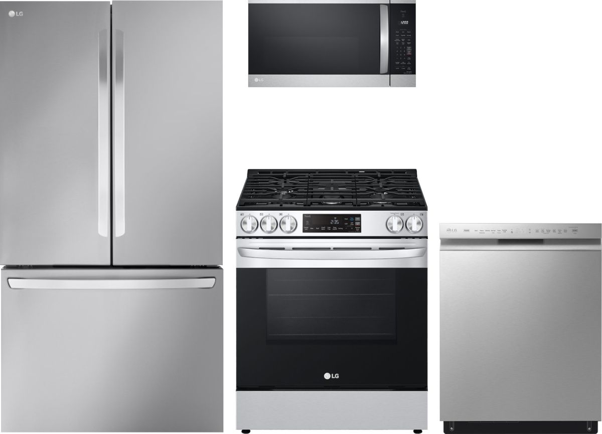 LG 4 Piece PrintProof™ Stainless Steel Kitchen Package