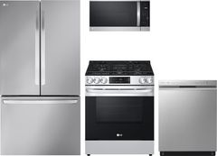 LG 4 Piece PrintProof™ Stainless Steel Kitchen Package