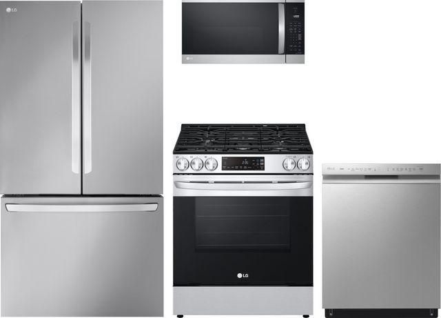 LG 4 Piece PrintProof™ Stainless Steel Kitchen Package-0