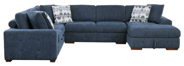 Homelegance® Raife 4-Piece Blue Sectional with Right Chaise-2
