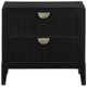 Coaster® Brookmead Black 2-Drawer Nightstand-1