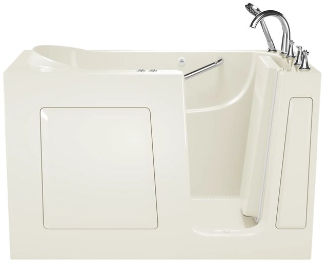 American Standard Gelcoat Value Series Linen 60" x 30" Walk-In Bathtub with Combination Whirlpool and Air Spa System - Right Hand Door and Drain-0