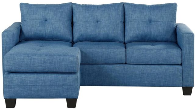 Mazin Furniture Phelps 2-Piece Blue Reversible Sofa Chaise Sectional-3