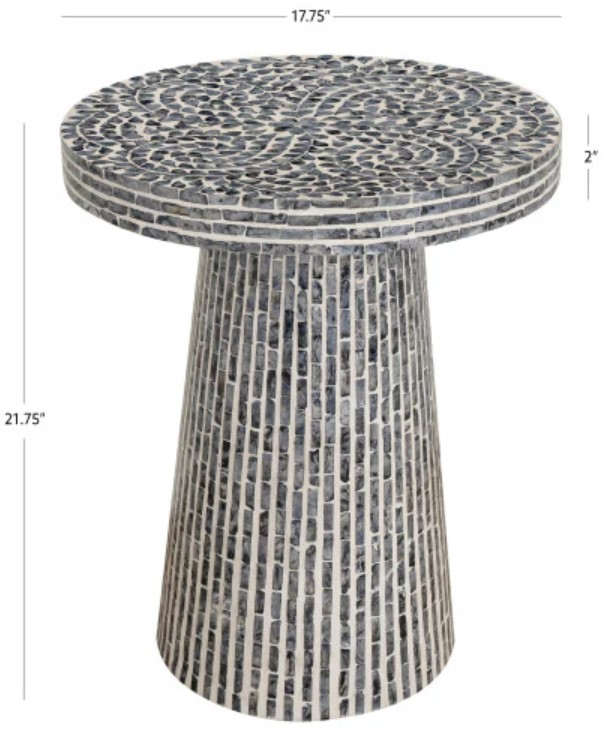Linon Capiz Side Table - Thumbnail 3