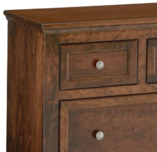 Archbold Furniture Customizable Amish Essentials Belmont Cherry 3-Drawer Nightstand-1