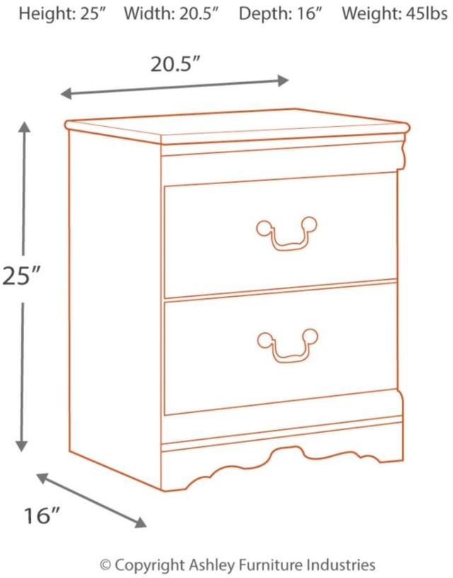 Signature Design by Ashley® Anarasia White Nightstand-1