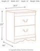 Signature Design by Ashley® Anarasia White Nightstand-1