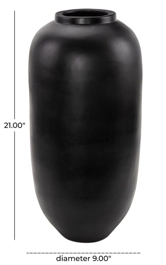 Deco Marche Black Ceramic Floor Vase-2