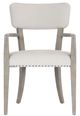 Bernhardt Albion Pewter/White Arm Chair-3