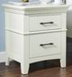 Elements International Coy White Side Table-0
