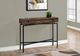 Monarch Specialties Inc. Brown Reclaimed Wood 42"L Console Table with Black Metal Base -1