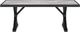 Signature Design by Ashley® Beachcroft Light Gray Outdoor Aluminum/Porcelain Dining Table with Black Base-1