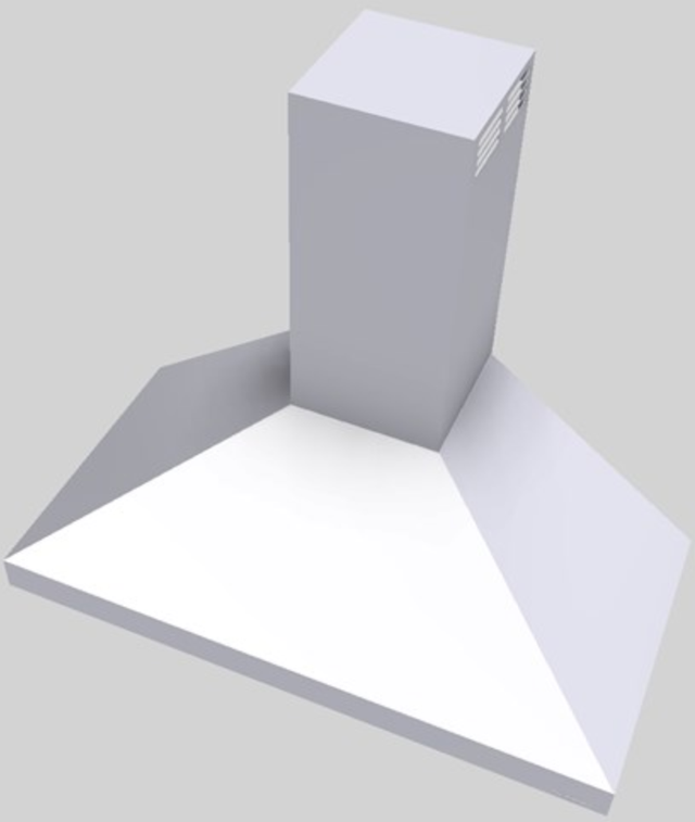 Vent-A-Hood® 42" Wall Mounted Range Hood-White-1