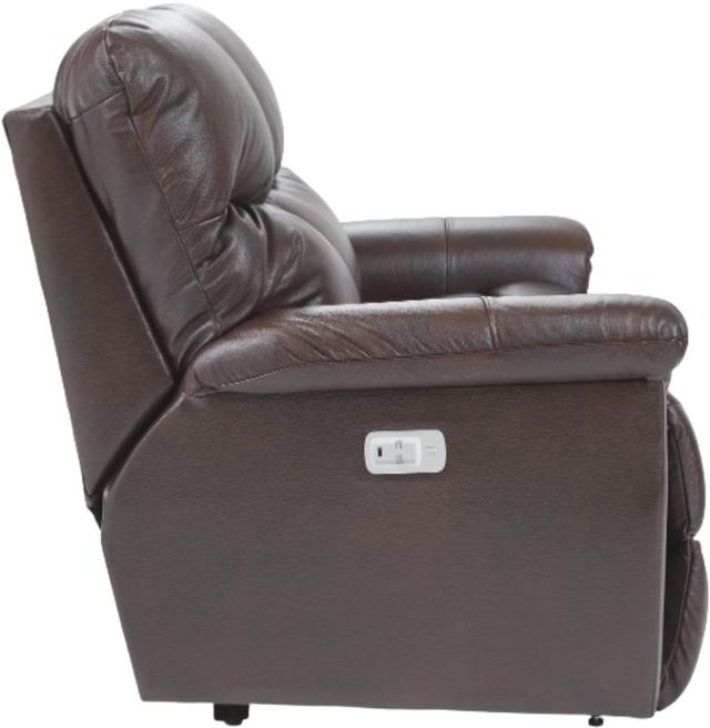 La-Z-Boy® James Walnut Leather Power Reclining Loveseat with Headrest-2