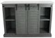 American Heartland Manufacturing Rustic Two Tone Dark Blue/Dela Verria Tall Provincial Shutter TV Stand-1