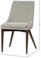 LH Home Fritz Dark Grey/Taupe Dining Side Chair-2