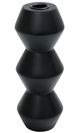 Moe's Home Collection Sequence Black Large Wooden Candle Holder-0
