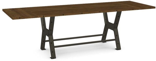 Amisco Customizable Parade 36" Solid Ash Counter Height Table with Two Leafs-0