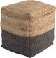 Signature Design by Ashley® Sweed Valley Natural/Black Square Pouf-0