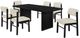 Coaster® Decker 7-Piece Black/Cream Dining Table Set-0