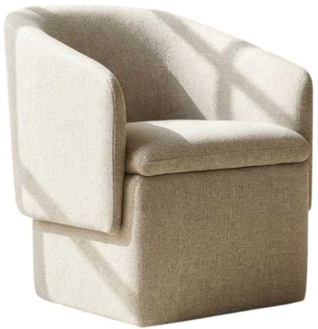 Liberty Furniture Accent Dining Nathan Cloud/Nathan Sand 32" Storage Dining Chair with Casters-0