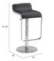 Zuo® Equino Black Bar Stool-4