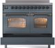 Ilve® Nostalgie II Series 40" Blue Grey Pro Style Induction Range-4