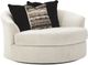 Ashley® Cambri Snow Oversized Round Swivel Chair-0