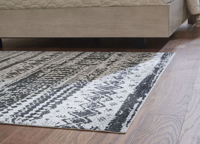 Signature Design by Ashley® Devman Black/Cream/Gray 5'x7' Medium Area Rug-2