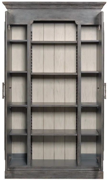 Hammary® Hidden Treasures Esther Gray Bookcase Display-2
