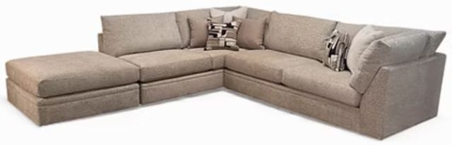 Intermountain Furniture Customizable Maple Reversible Tapered Arm Sectional-0