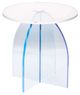 A & B Home Callie Blue/Clear Side Table-0