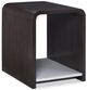 Century® Customizable Aria Oxford White Chairside Table with Brownstone Base-0