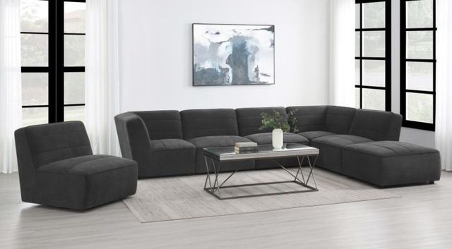 Coaster® Sunny Dark Charcoal Ottoman-3