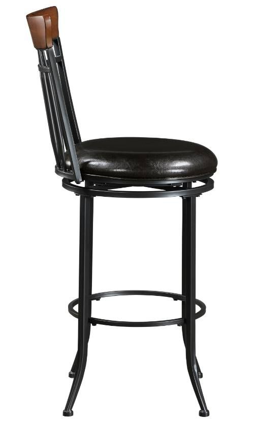 Homelegance® Ira Black Pub Swivel Chair-3