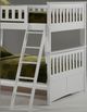 Night & Day Furniture™ Ginger White Full/Full Bunk Bed-1