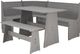 Linon Willow 3-Piece Gray Corner Nook Set-1