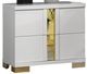 Furniture of America® Lillestrom Gold/White Nightstand-0