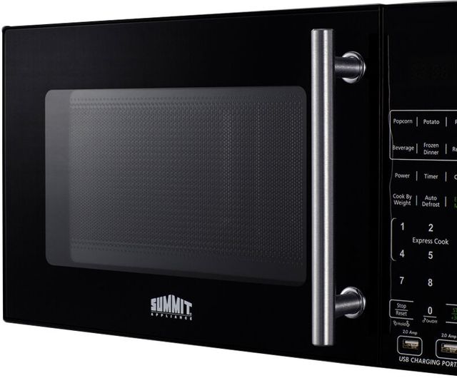 Summit® 0.7 Cu. Ft. Black Countertop Microwave-4