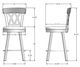 Amisco Customizable Brittany Swivel Counter Stool-1