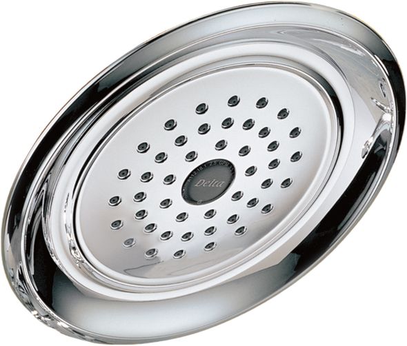 Delta Universal Showering Components 8" Chrome Single-Setting Raincan Shower Head-0