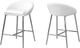 Tabouret de bar 2 morceaux en tissu argent Monarch Specialties®-0
