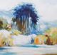 Stylecraft Reflection II Blue/Brown/Gray/Green/Orange/Yellow/White Wall Art-1