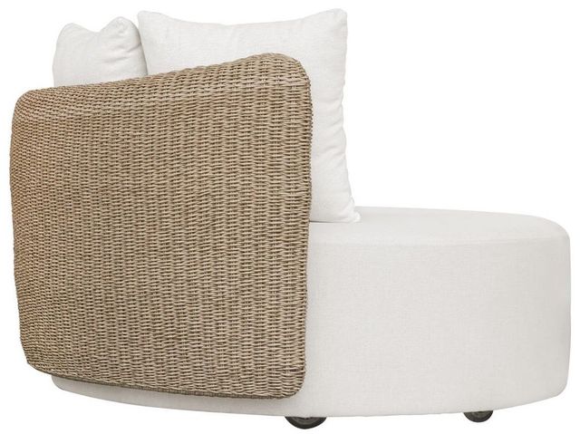 Uttermost® Sunset Oatmeal/Oyster White Outdoor Round Swivel Day Bed-3