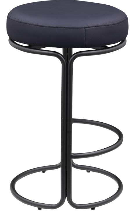 Meridian Furniture Madison Black/Matte Black Vegan Leather Counter Stool-0