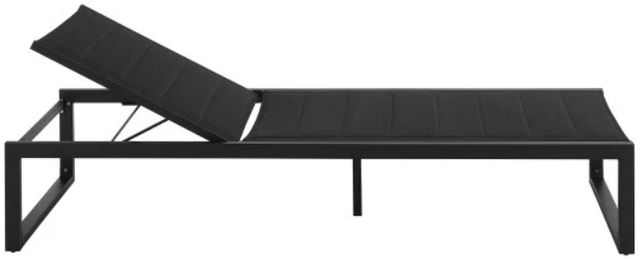 Linon Alora Black Aluminum/Fabric Chaise Lounge-3